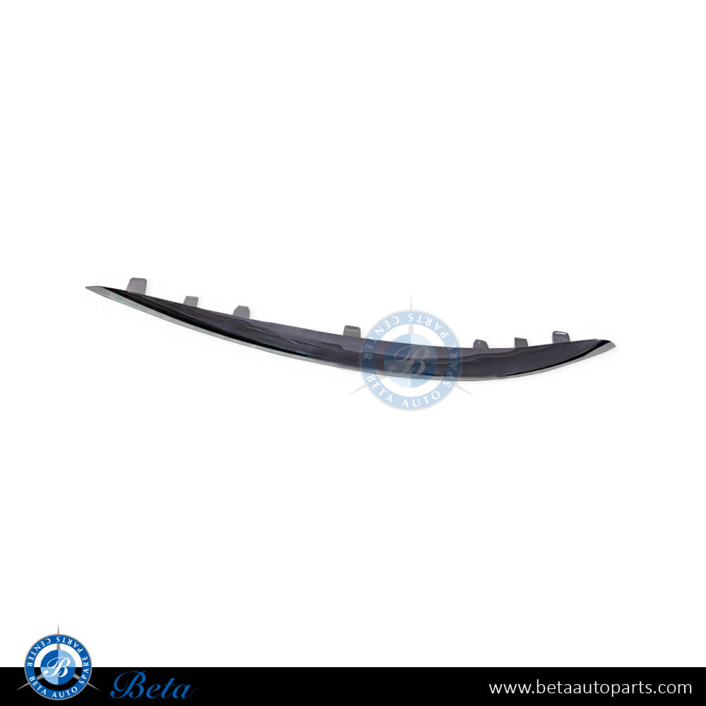 Right Side Front Bumper Upper Chrome Moulding - Avantgarde for Mercedes C-Class W205 2015-2018 models, Part Number 2058850474 Right Side Front Bumper Upper Chrome Moulding - Avantgarde for Mercedes C-Class W205 2015-2018 models, Part Number 2058850474